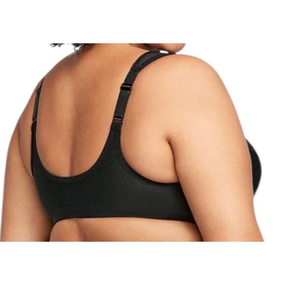 Glamorise Bra 1245 Wonderwire front close underwire black size 34G - Picture 7 of 7